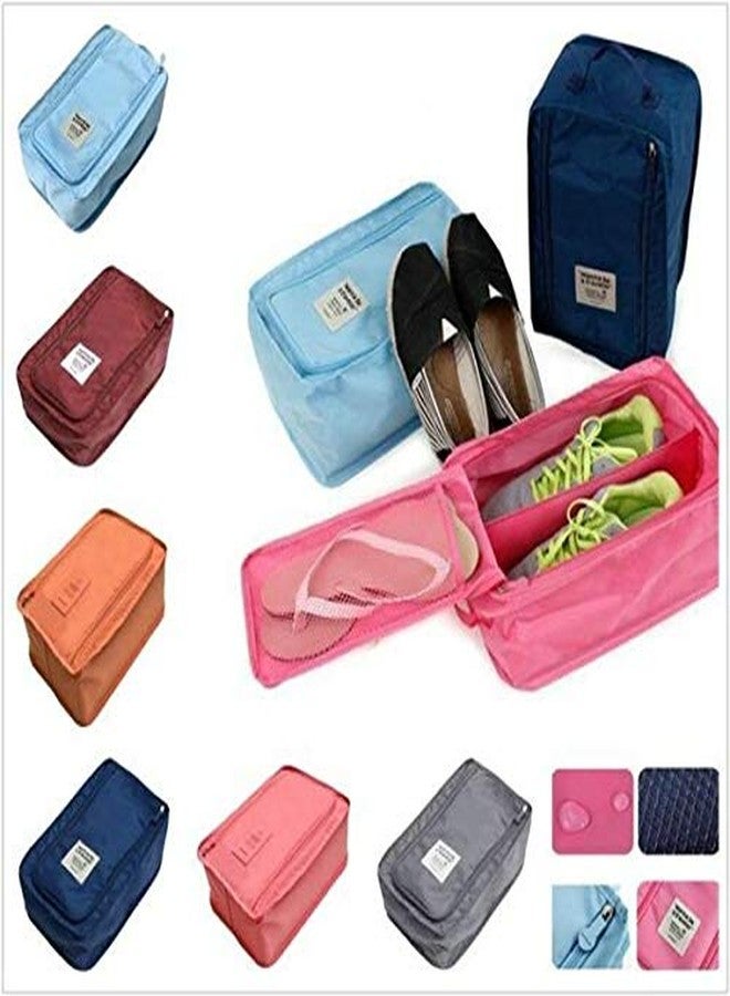 Orcoa Travelling Shoe Storage Bag, Portable Shoe Organiser, Footwear Organiser Pouch(Multicolour) (Pack of 1) - Image 2
